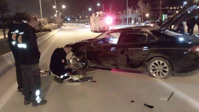 Takla atan otomobilin sürücüsü yaralandı