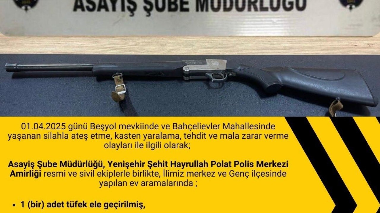 Bingöl’de asayiş olayına karışan 7 kişi yakalandı