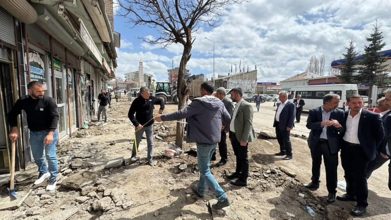 Patnos çarşı merkezi yenileniyor