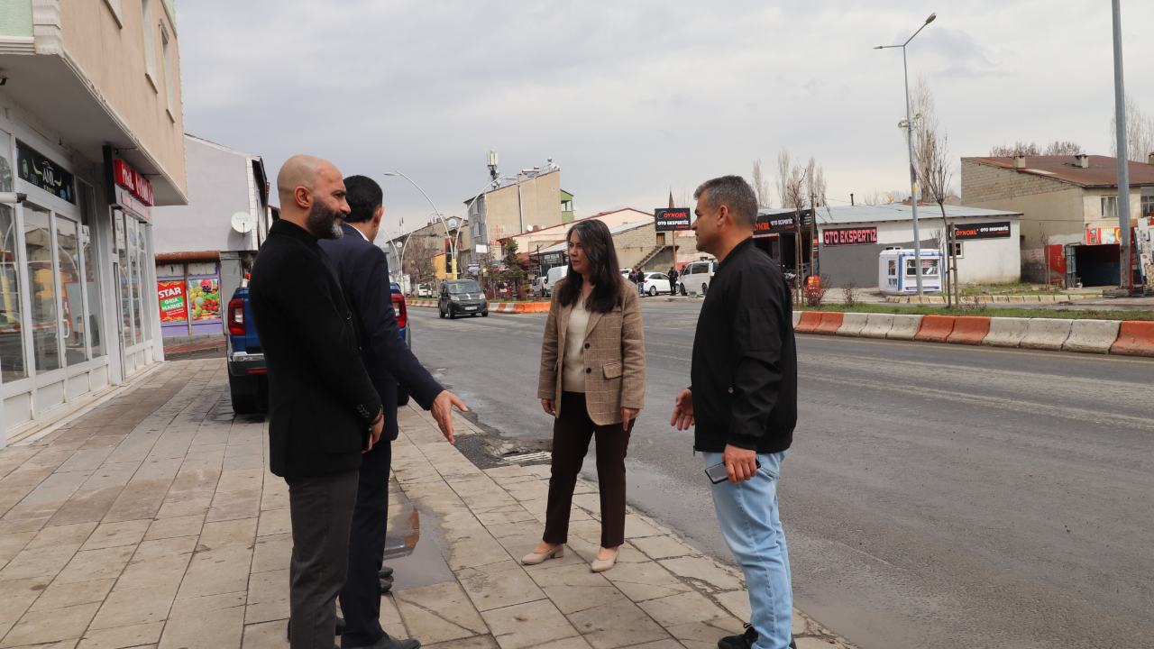 Ağrı Belediye Eş Başkanları çalışmaları yerinde inceledi