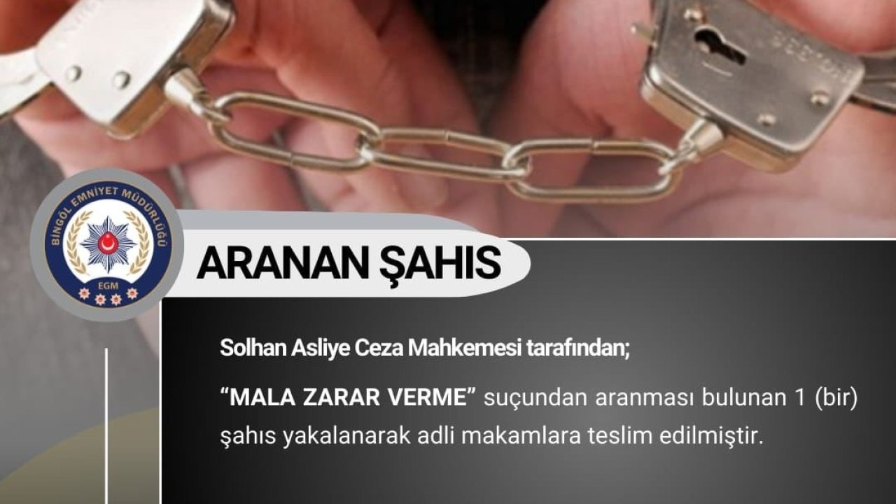 Bingöl’de aranan 4 şüpheli yakalandı