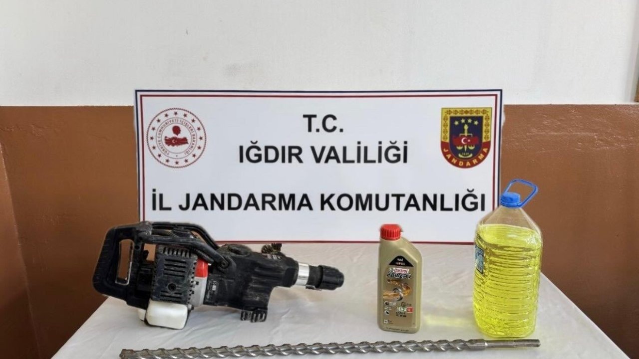 Iğdır’da izinsiz kazı operasyonu