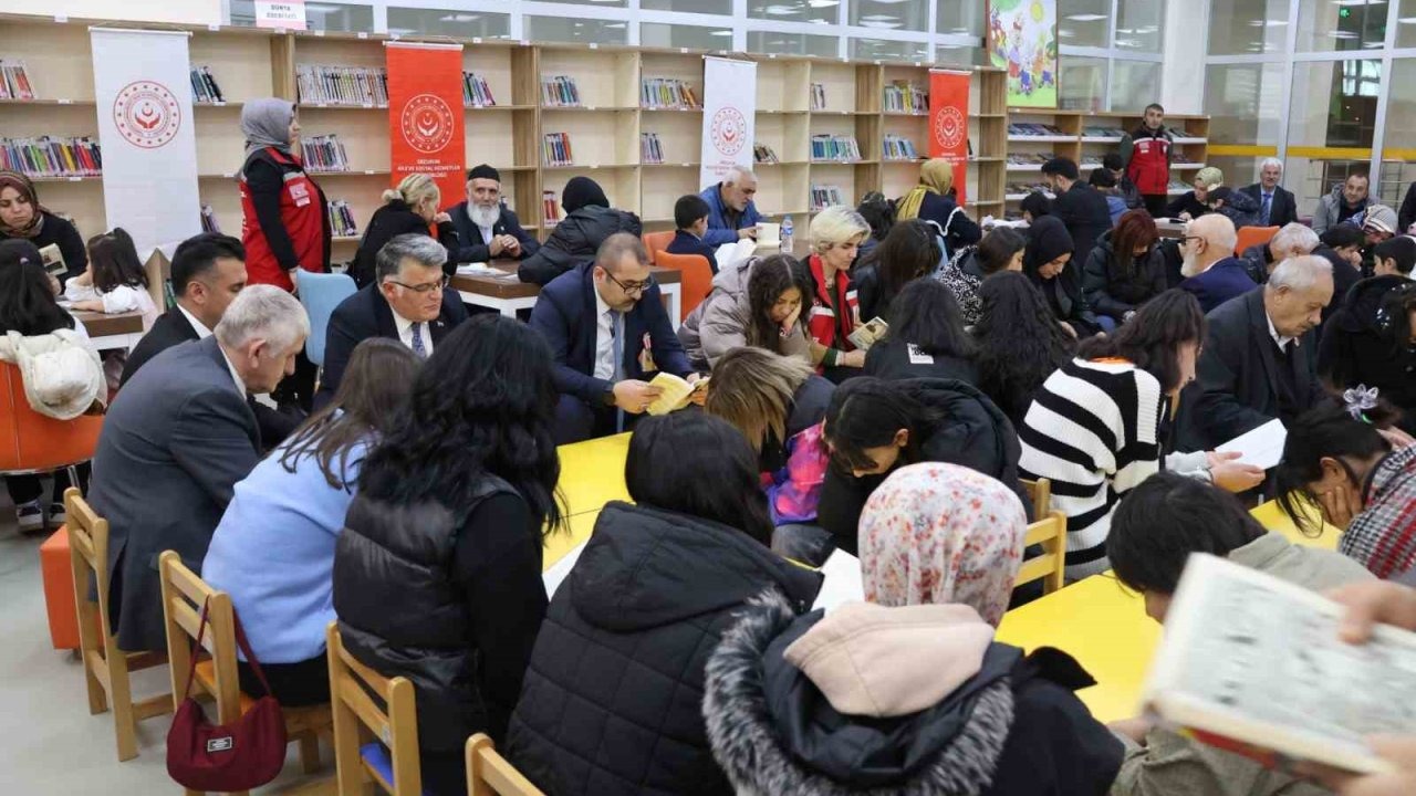 Erzurum’da "Kahraman ailemle kitap okuyorum" programı