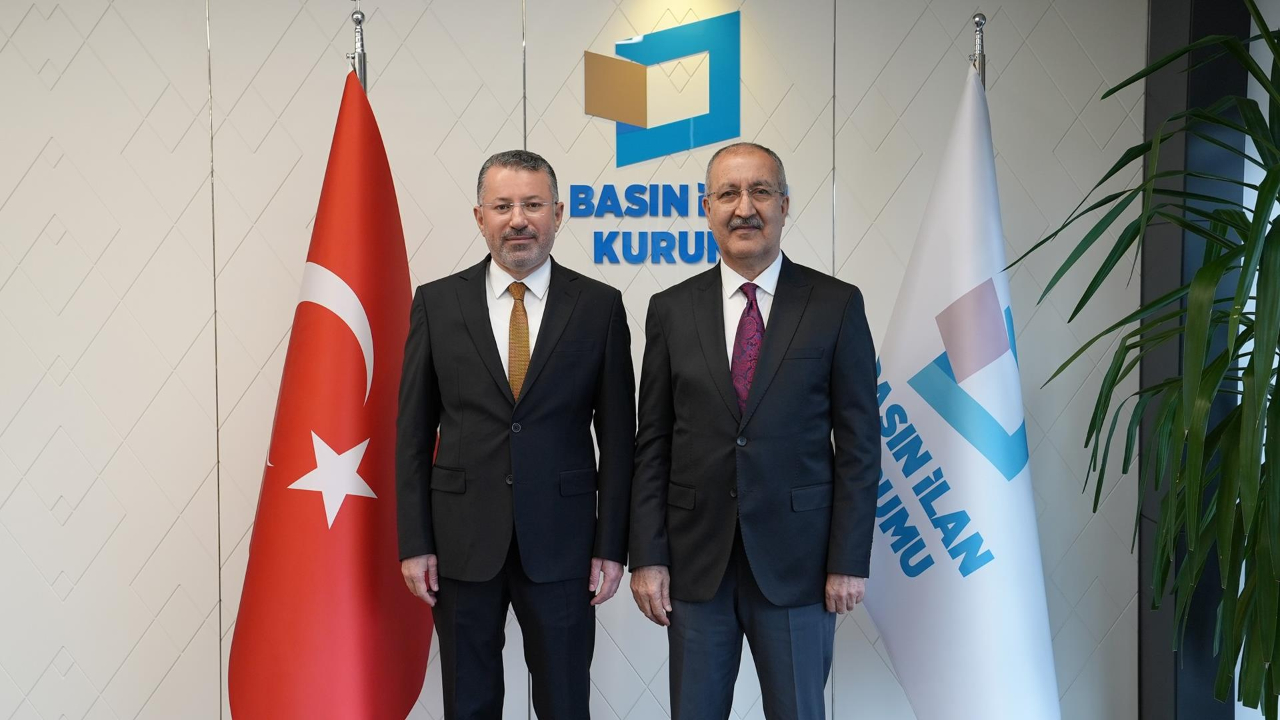KBÜ Rektörü Kırışık, BİK Genel Müdür'ü Erkılınç'ı makamında ziyaret etti