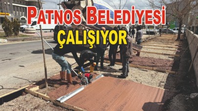 Patnos Belediyesi çalışıyor (Videolu Haber)