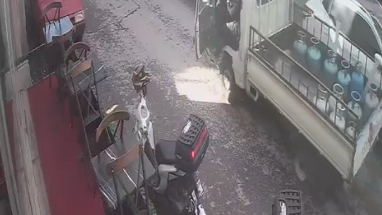 13 yaşındaki Yusuf, tüp yüklü kamyoneti durdurarak faciayı önledi