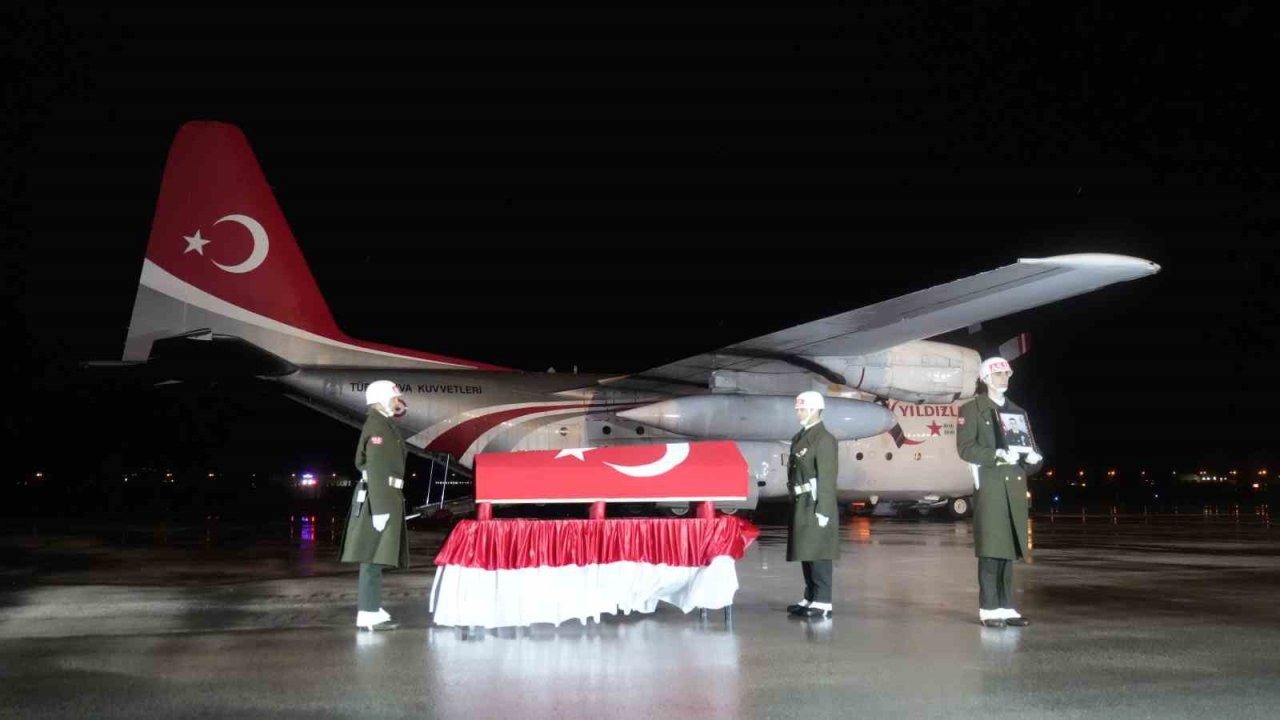Şehidin naaşı memleketi Erzurum’a getirildi
