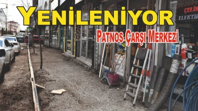 Patnos Çarşı Merkezi Yenileniyor