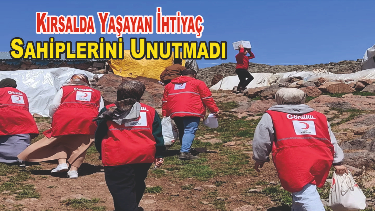 Türk Kızılay Patnos Şubesi Kırsaldaki İhtiyaç Sahiplerini Unutmadı