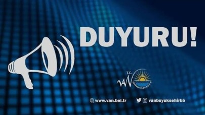 Van’da Su Kesintisi Duyurusu
