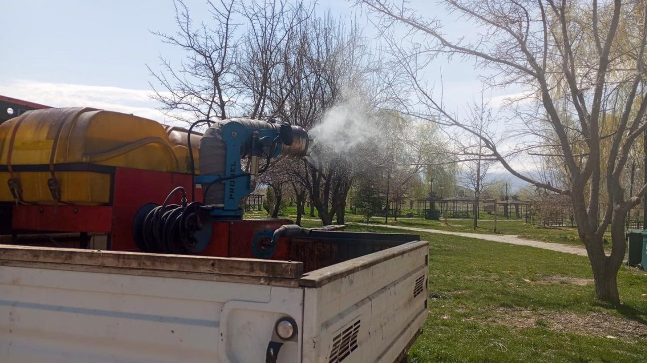 Erzincan’da sineklerden korunmak için ilaçlama çalışmaları yapıldı