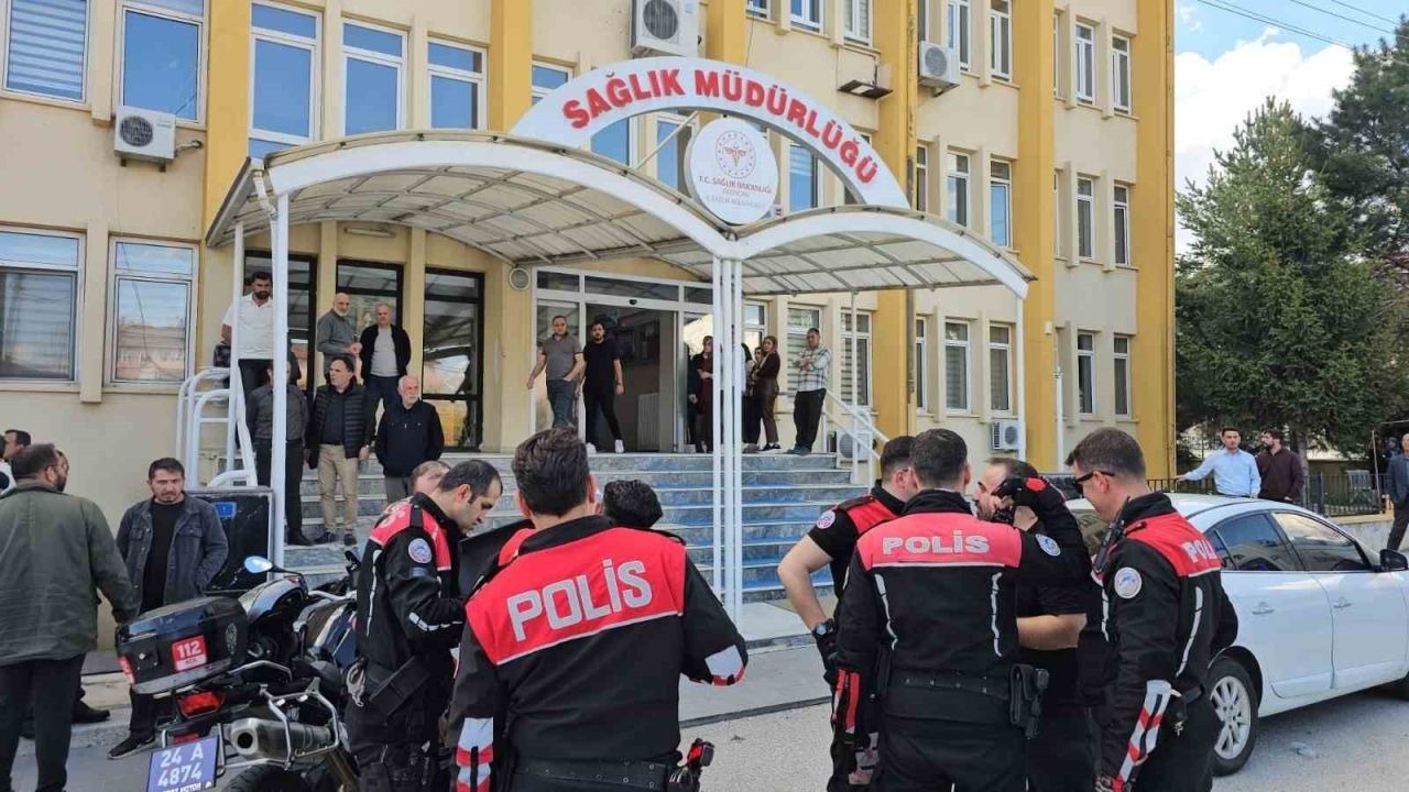 Erzincan İl Sağlık Müdürlüğünde olay çıkaran zanlı tutuklandı