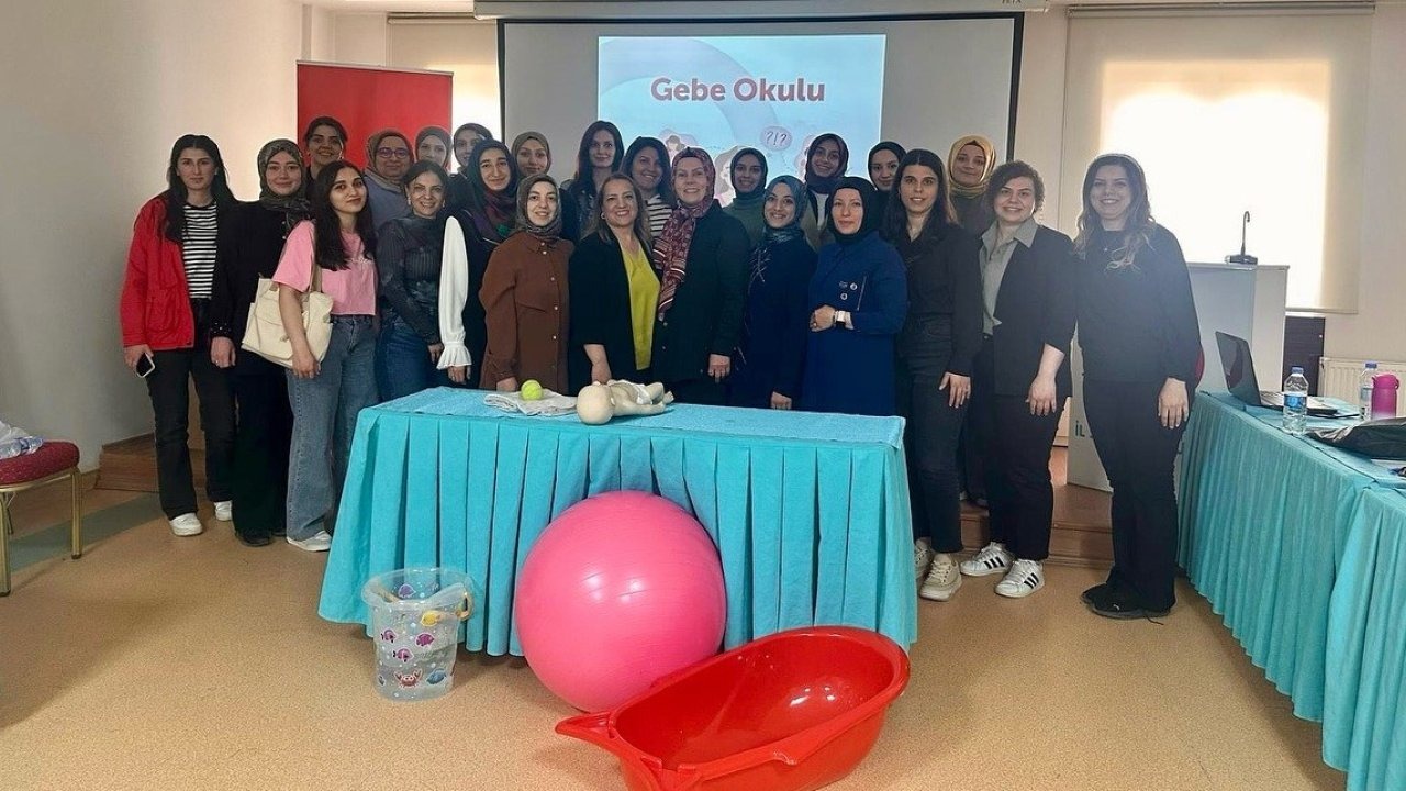 Erzincan İl Sağlık Müdürlüğü gebe okullarında görevli sağlık çalışanlarına "Doğuma Hazırlık Eğitimi" düzenlendi