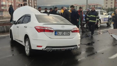 Ağrı’da İki Araç Kafa Kafaya Çarpıştı (videolu haber)