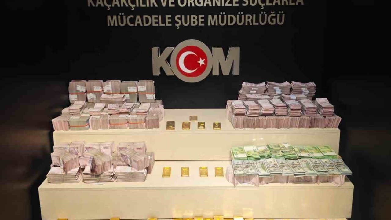Van’da 66 kilo altın ve suç geliri yüklü miktarda para ele geçirildi