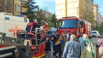 Malatya’da 7 katlı binada yangın paniği