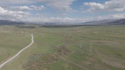 Hakkari'de karların erimesiyle ovalar yeşile büründü