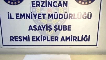 Polis Erzincan’da uyuşturucu madde ele geçiridi
