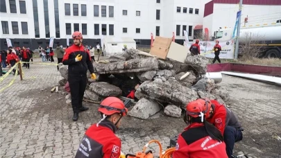 Ardahan Üniversitesi’nde gerçeğini aratmayan tatbikat