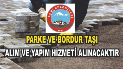 AĞRI BELEDİYESİ KALDRIRIM İŞLERİ YAPTIRACAKTIR