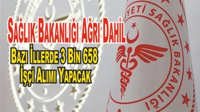 Sağlık Bakanlığı Ağrı Dahil 81 İlde 3 Bin 658 İşçi Alımı Yapacak