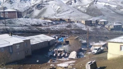 Van Başkale’de Mayıs ayında kar yağışı etkili oldu