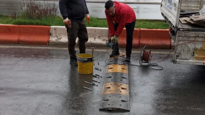 Ağrı’da Hız Kesici Kasis Çalışmaları Devam Ediyor