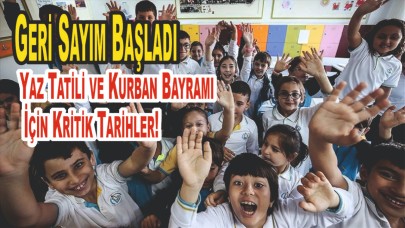 Yaz Tatili ve Kurban Bayramı Detayları