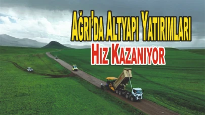 Ağrı Yukarı Ağadeve Köyü’nde Asfalt Çalışmaları Başladı