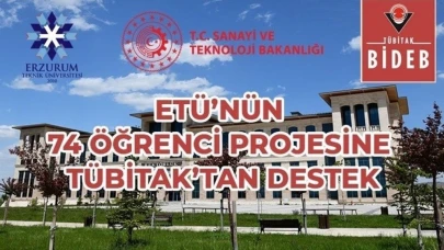 ETÜ’ 74 öğrenci projesine destek aldı