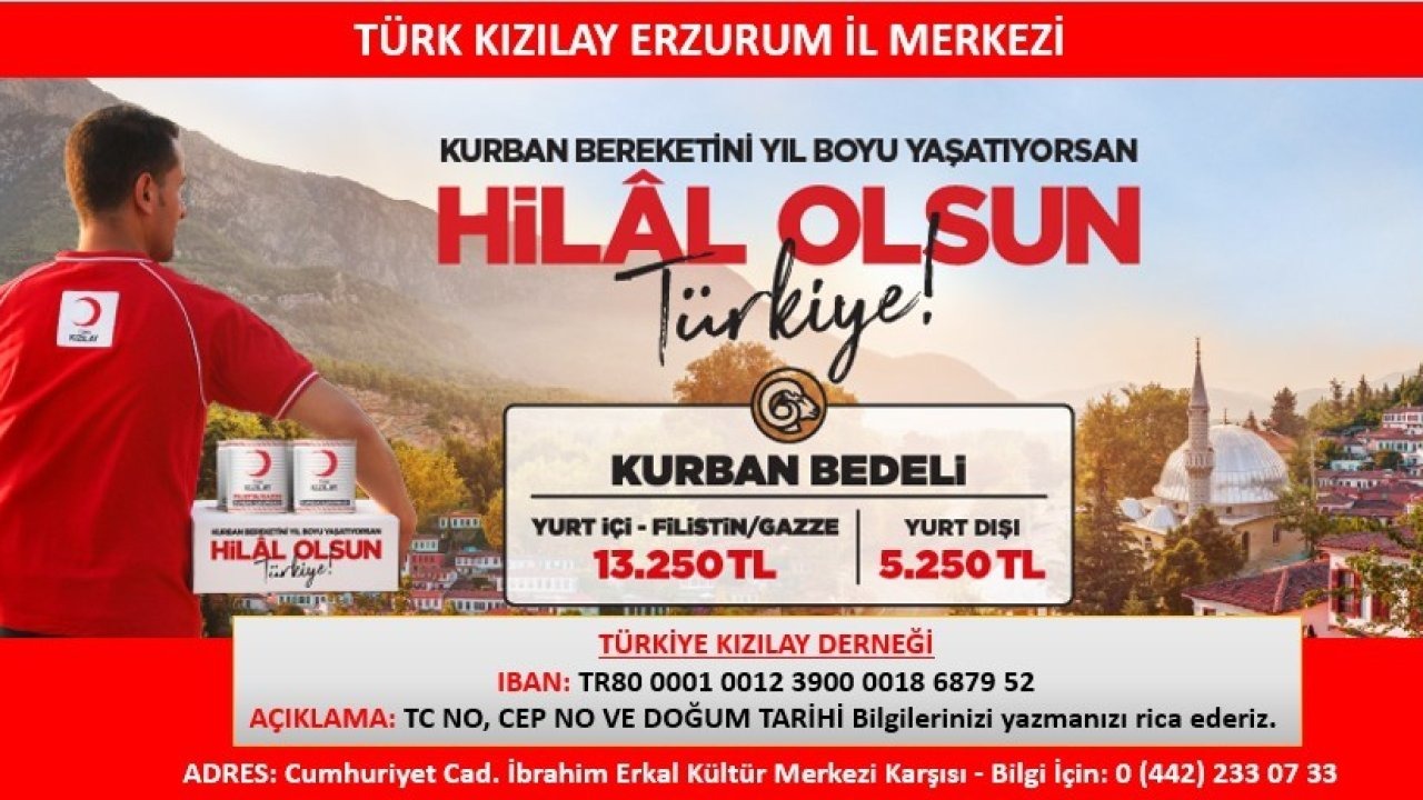 Kızılay 2025 vekaletle kurban kesim kampanyası başladı