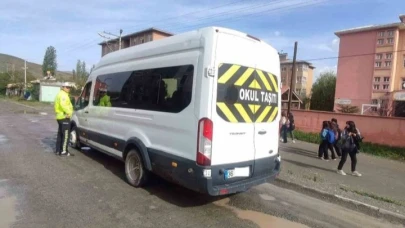 Kars’ta öğrenci servisleri denetleniyor