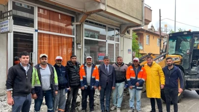 Başkan Bekir Aksun, sahada görev yapan personelleri denetledi