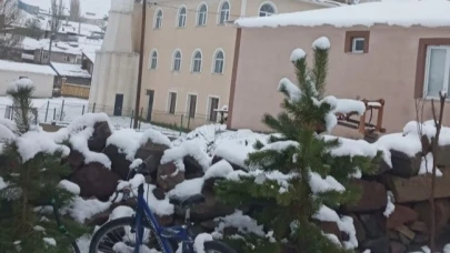 Erzurum Aşkale’de kar sürprizi