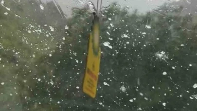 Doski Vadisi’nde misket büyüklüğünde dolu yağdı