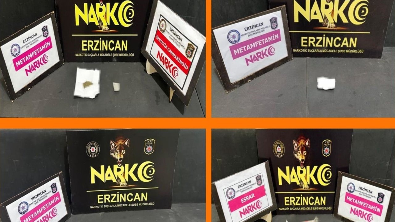 Erzincan’da 5 kişiye uyuşturucu kullanmaktan işlem yapıldı