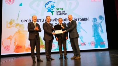 AİÇÜ'ye Spor Dostu Kampüs Ünvanı Ödülü Verildi