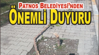 Patnos Belediyesi’nden Önemli Duyuru