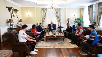 Erzurum Valisi Mustafa Çiftçi’ye gençlik haftası ziyareti