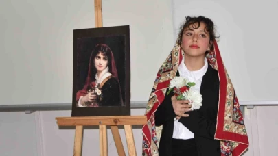 Bitlis'te öğrenciler, ünlü ressamların tablolarını canlandırdı