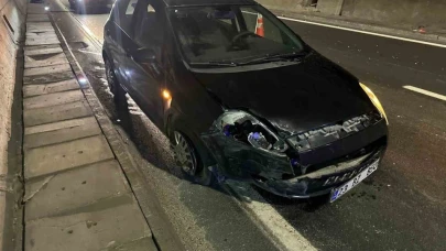 Erkenek  tünelinde trafik kazası: 1 yaralı