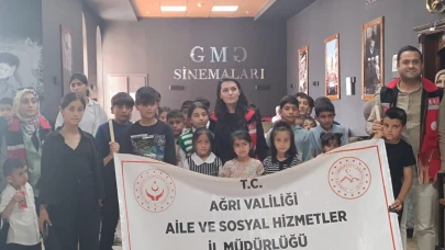 Ağrı’da Şehit ve Gazi Çocuklarına Sinema Etkinliği