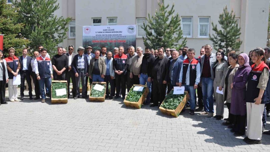 27 bin sebze ve meyve fidesi dağıtıldı
