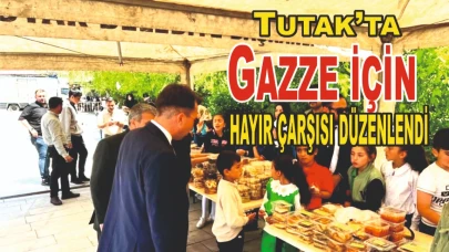 Tutak’ta Gazze için hayır çarşısı düzenlendi