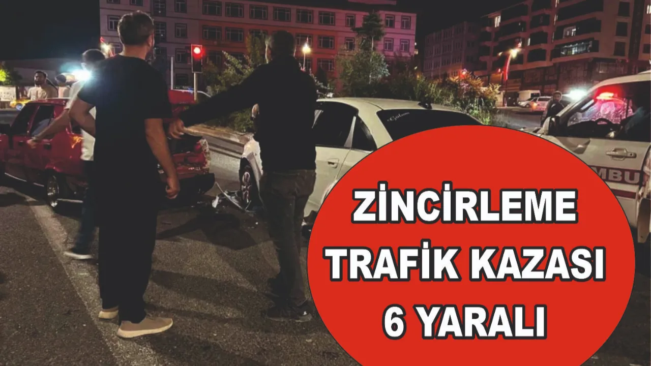 Zincirleme kaza: 6 yaralı