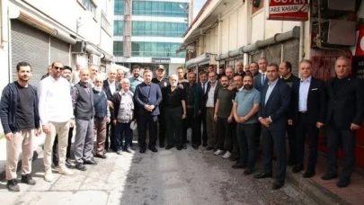 Vali Hamza Aydoğdu Buğday Meydanı esnafı ile kahvaltıda bir araya geldi