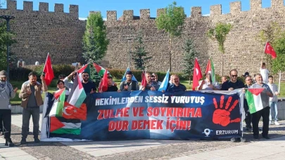 Gazze için süren sessiz yürüyüş 81. haftada