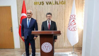 Bakan İbrahim Yumaklı, "Muş Ovası Pompaj Sulama 1. Etap" inşaatı temel atma törenine katıldı