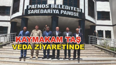 Patnos Kaymakamı Hasan Taş’tan Veda Ziyareti