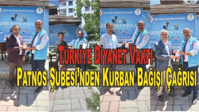 Türkiye Diyanet Vakfı Patnos Şubesi’nden Kurban Bağışı Çağrısı